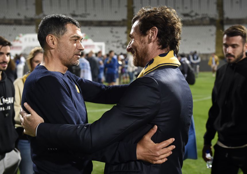 Sérgio Conceição e André Villas-Boas nos festejos da Taça de Portugal de 2024
