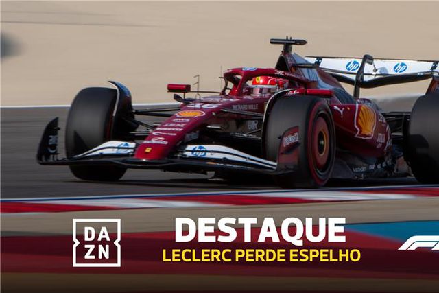 Charles Leclerc perde espelho em pista!