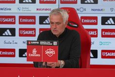Mourinho atualiza situação de Tomás Araújo e faz promessa a Gonçalo Moreira