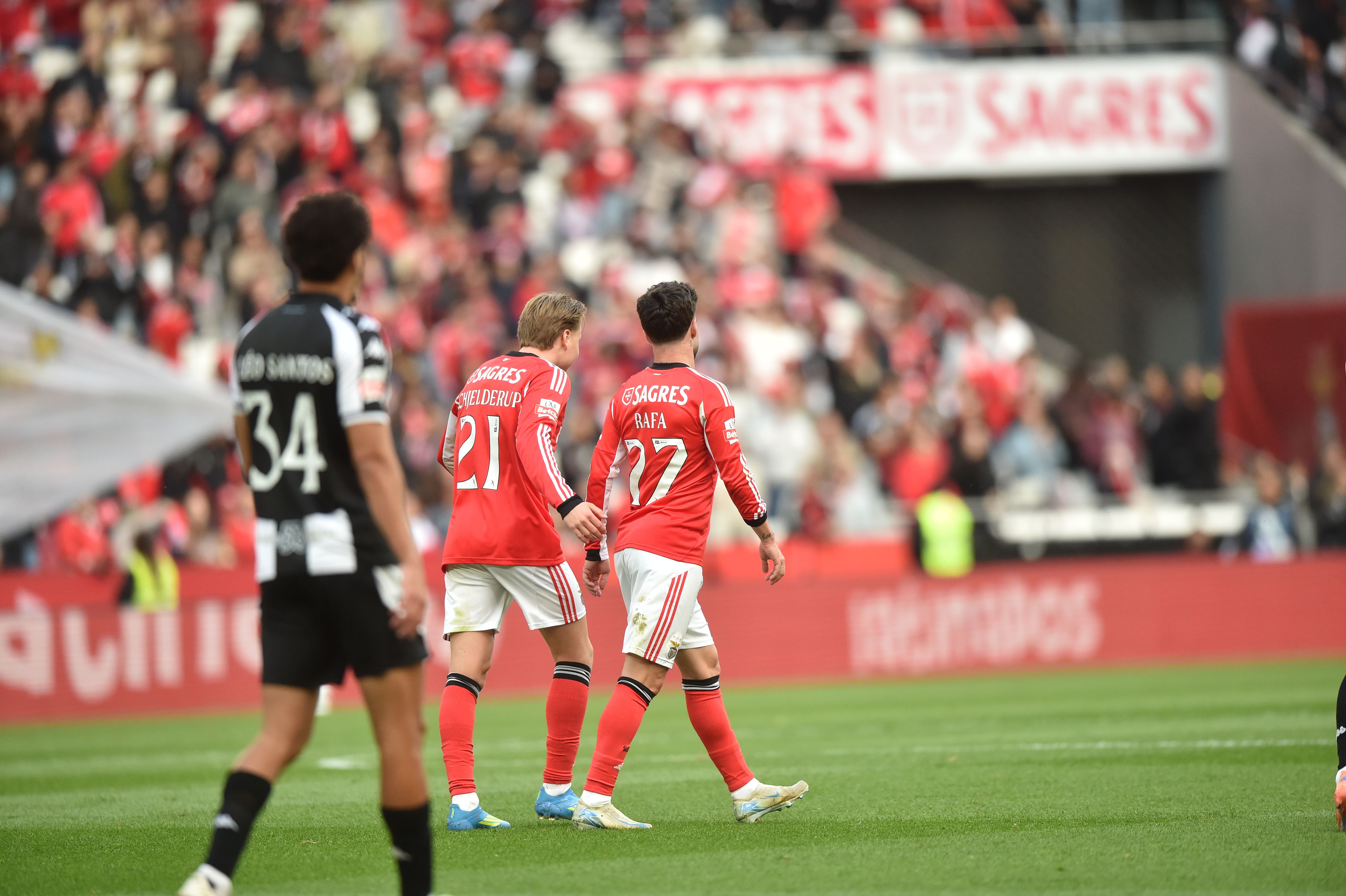 Schjelderup e Rafa Silva - Foto: Miguel Nunes