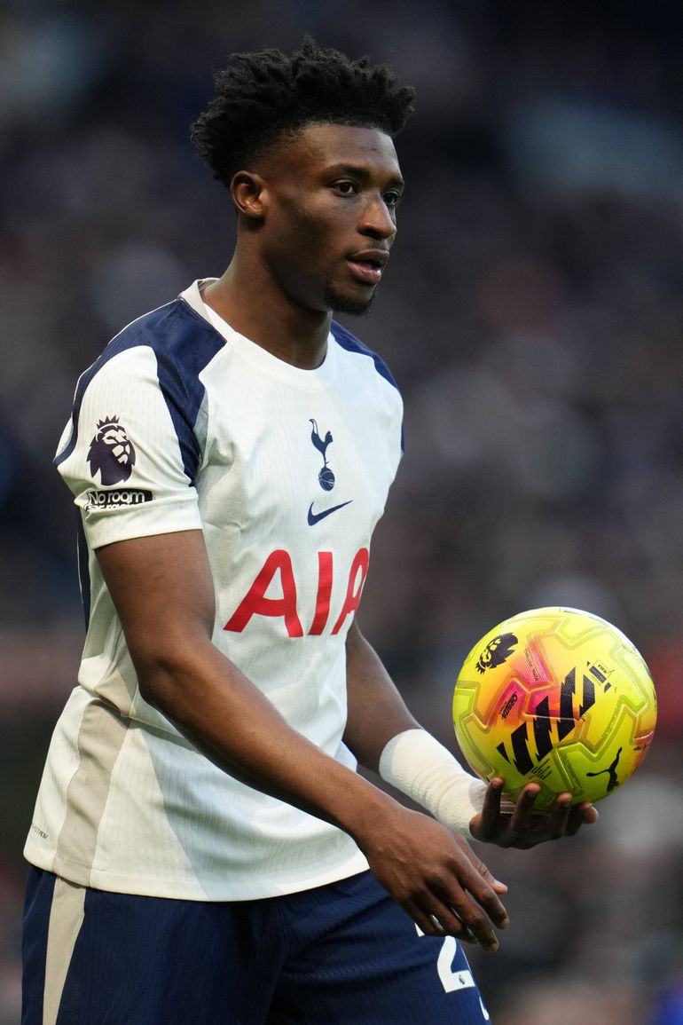 Mohammed Kudus, extremo direito, Tottenham. Valor de Mercado: 55 M€. Dados: Transfermarkt