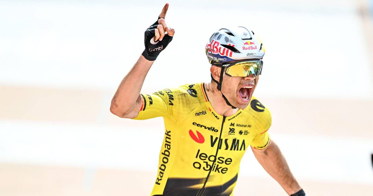 Van Aert destrói sonho de Pogacar e vence Paris Roubaix!