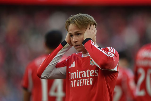 Andreas Schjelderup a festejar golo - Foto: Miguel Nunes