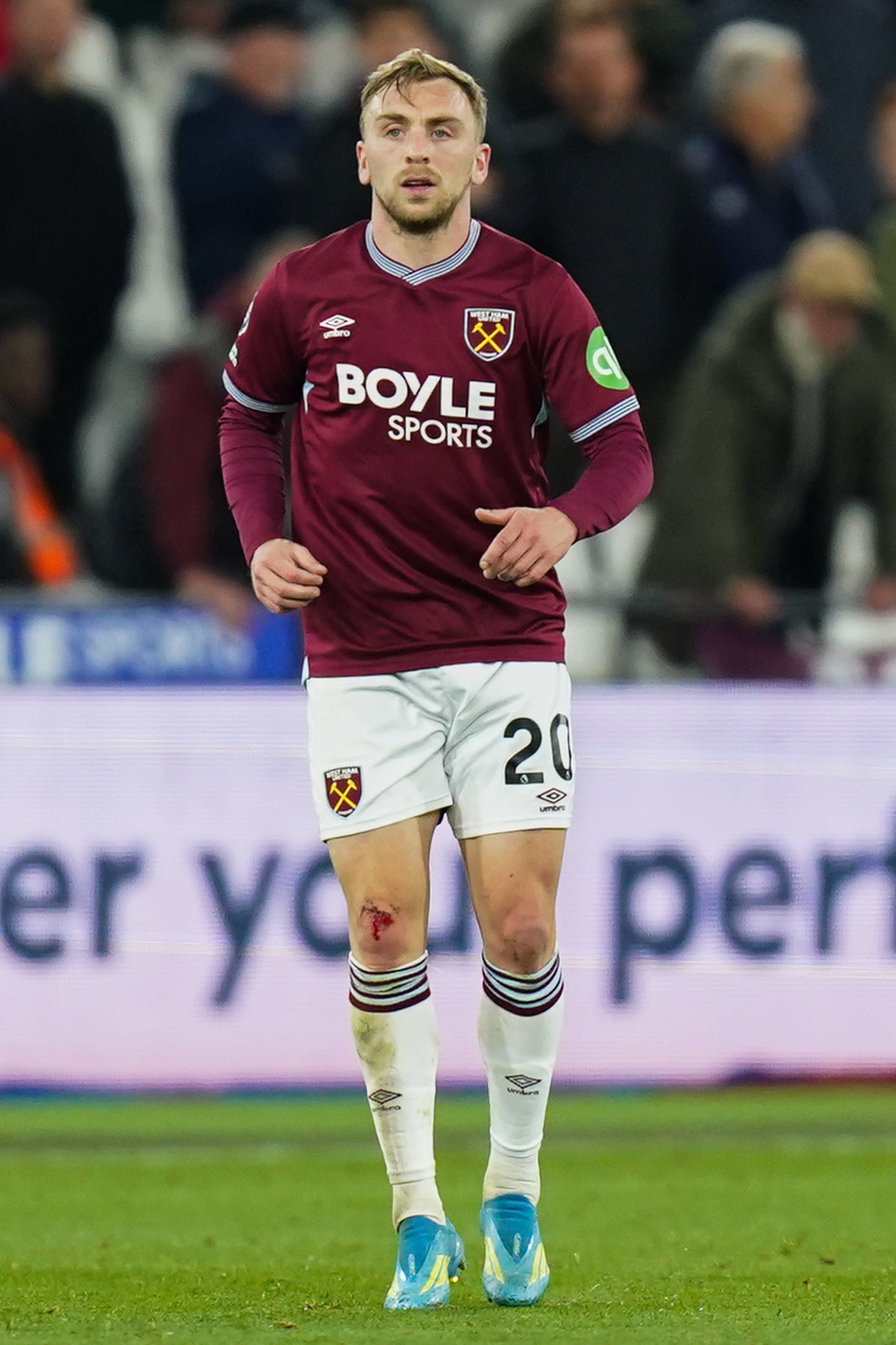 Jarrod Bowen, extremo direito, West Ham. Valor de Mercado: 35 M€. Dados: Transfermarkt