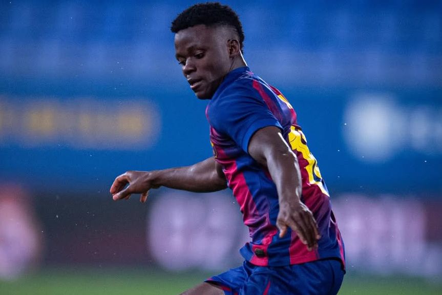 Abdul Aziz Issah brilha na equipa secundária do Barcelona - Foto: Abdul Aziz Issah/Instagram