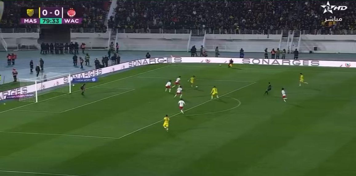 Duelo entre MAS Fes e Wydad foi decidido pela obra de arte do jogador da equipa da casa - Foto: @Maroc12s/X