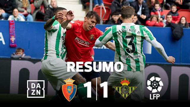Betis cede empate antes da receção ao SC Braga (resumo)