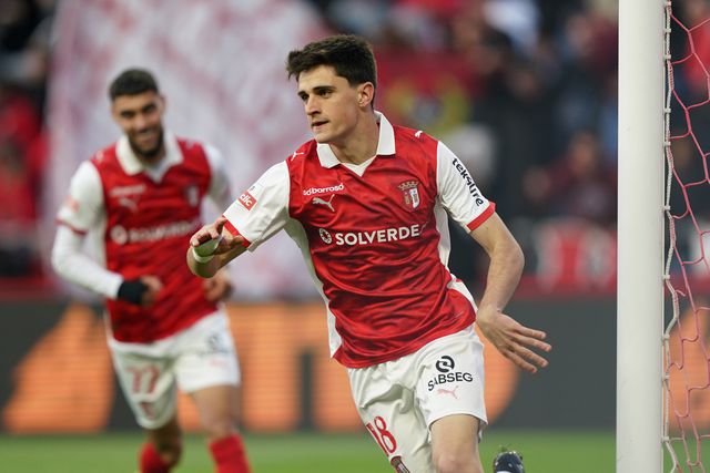 Pau Víctor 'saltou' do banco para marcar o único golo do encontro e garantir três pontos para o SC Braga - Foto: Hugo Delgado/LUSA