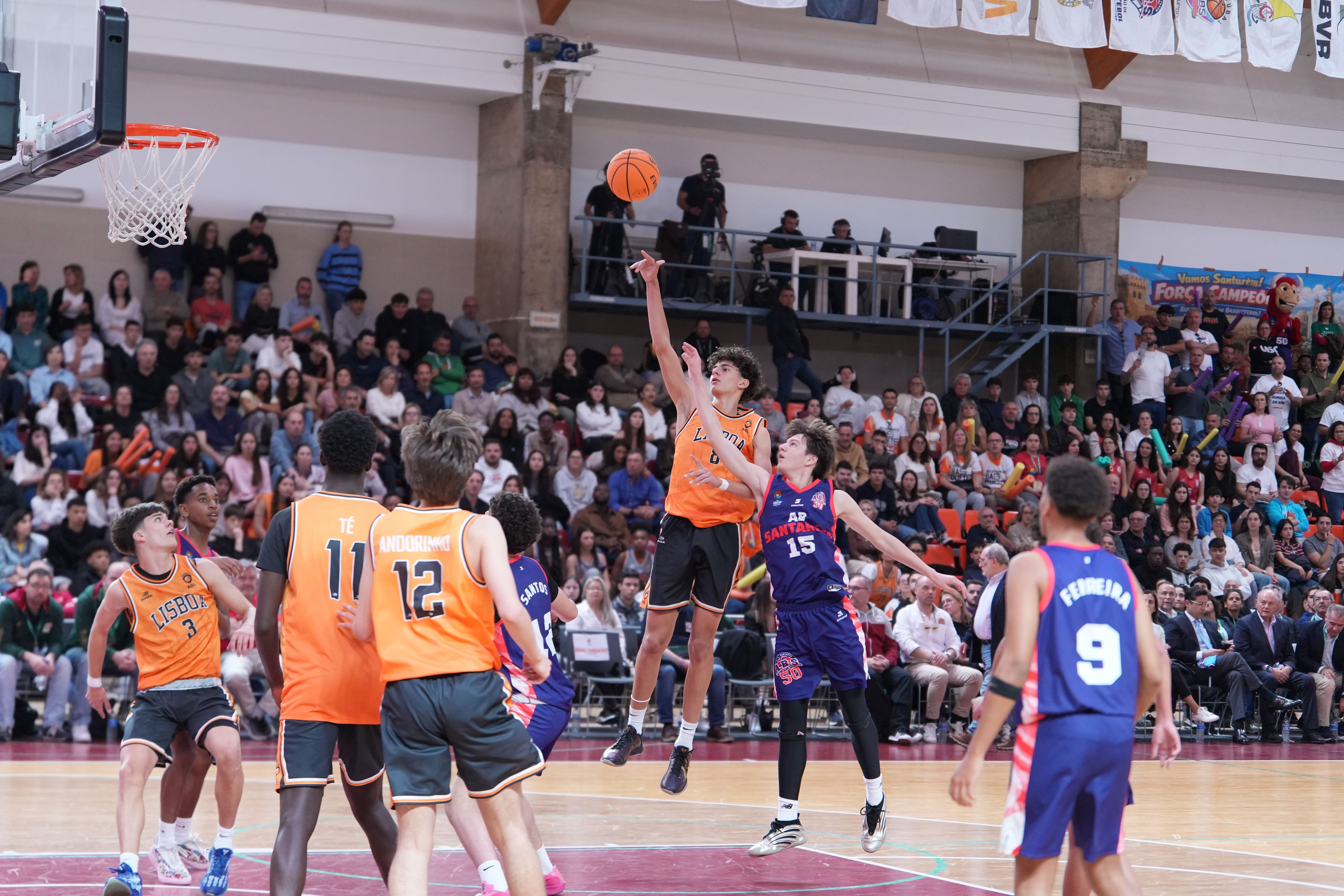Final Sub16 masculinos, Lisboa-Santarém       Fotografia FPB