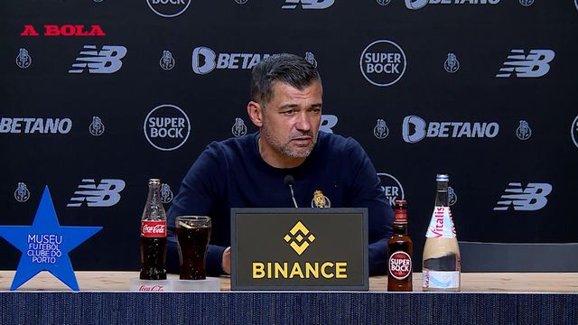 Sérgio Conceição e o ambiente sem os Super Dragões