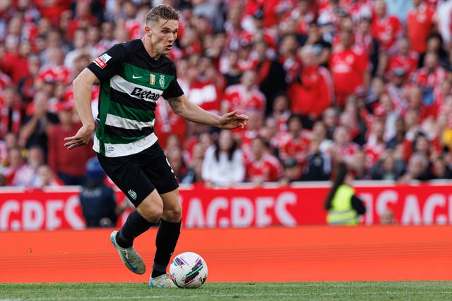 Viktor Gyokeres no dérbi com o Benfica