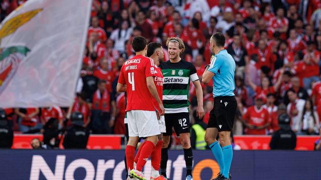 Hjulmand em ação frente ao Benfica