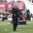 Ancelotti durante o clássico entre Real Madrid e Barcelona