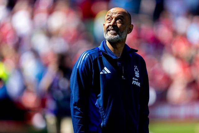 Nuno Espírito Santo durante o jogo do Nottingham Forest com o Leicester