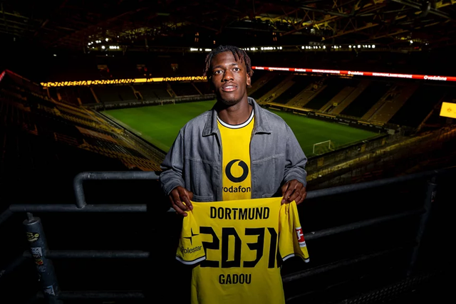 Joane Gadou pertencia aos quadros do Salzburgo - Foto: Borussia Dortmund