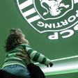 Uma pequena leoa a contemplar a casa do leão - Foto: Sporting CP