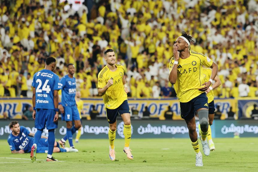 Al Nassr sofreu o golo do empate quando faltavam segundos para o final do jogo com o Al Hilal - FOTO- Al Nassr/Twitter