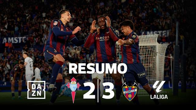Luís Castro sorri: Levante ganha em Vigo e sai do 'buraco' (resumo)