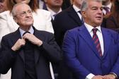 Florentino Pérez e Joan Laporta, presidentes de Real Madrid e Barcelona, respetivamente