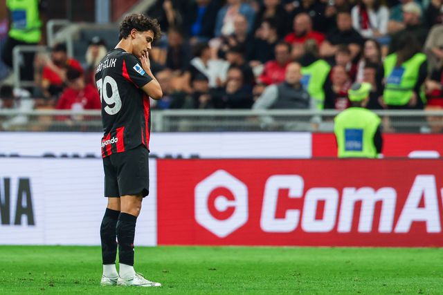 João Félixfesteja golo ao Monza, um dos poucos momentos de felicidade do internacional português na passagem pelo Milan e pela Serie A italiana