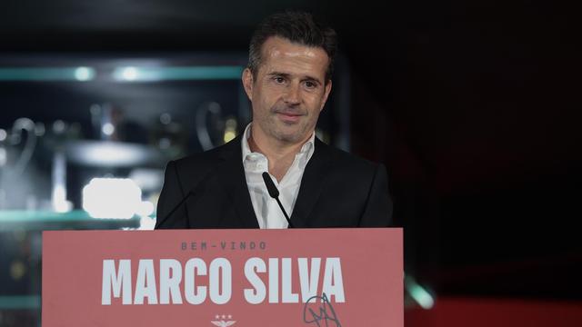 Marco Silva na sua apresentação como novo treinador do Benfica- Foto: Benfica