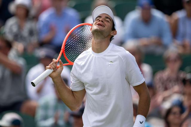 Nuno Borges caiu frente a Cilic nos Países Baixos. Foto FPT/:AELTC/Joel Marklund