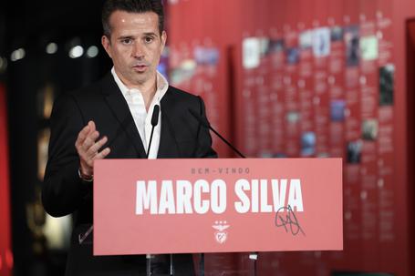 Marco Silva na cerimónia de apresentação - Foto: Benfica