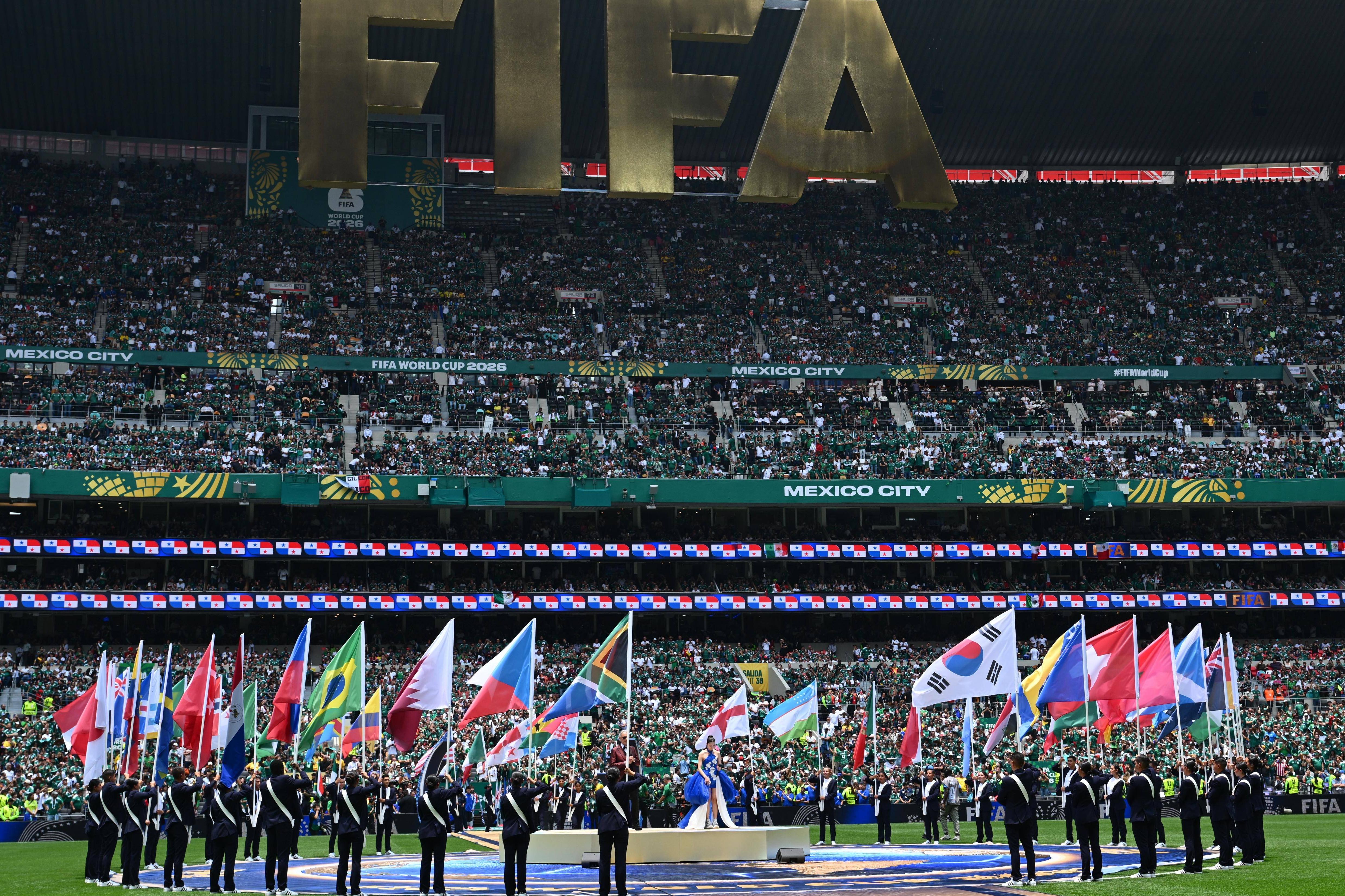 Pontapé de saída do Mundial 2026 foi dado no México, no mítico Estádio Azteca — foto: IMAGO