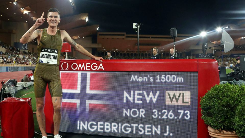 Atletismo: Ingebrigtsen voltou a bater o recorde da Europa dos 1.500 m