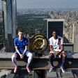 Ousmane Dembélé ao lado de Cole Palmer, figuras principais de PSG e Chelsea