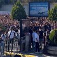 Adeptos do Besiktas no aeroporto