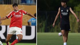 Benfica: João Veloso e Rafael Luís com a equipa principal