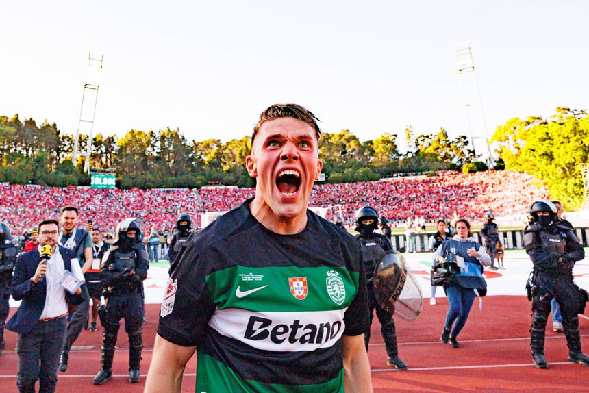 Viktor Gyokeres, 27 anos, avançado sueco decisivo no bicampeonato conquistado pelo Sporting