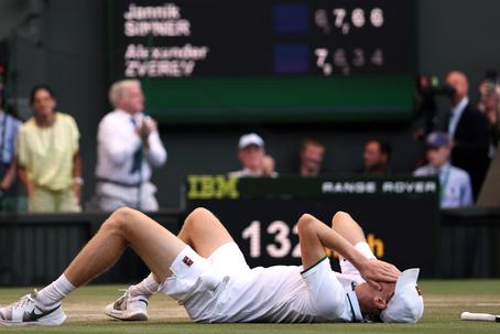 Jannik Sinner consolida liderança do 'ranking' mundial com a vitória no Open britânico     Fotografia Imago