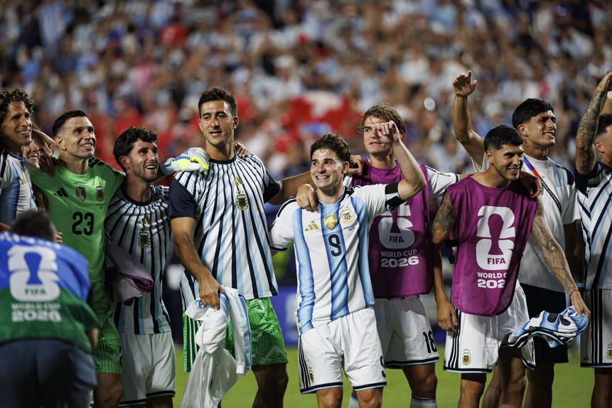 Festa dos jogadores da Argentina