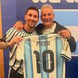 Baggio partilhou fotografia com Messi nas redes sociais