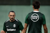 Kochorashvili começou este domingo a treinar-se com o plantel do Sporting (Foto Sporting CP)
