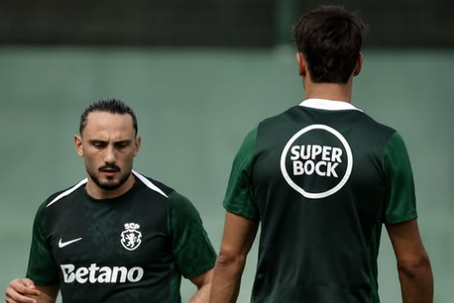 Kochorashvili começou este domingo a treinar-se com o plantel do Sporting (Foto Sporting CP)