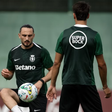 Kochorashvili começou este domingo a treinar-se com o plantel do Sporting (Foto Sporting CP)