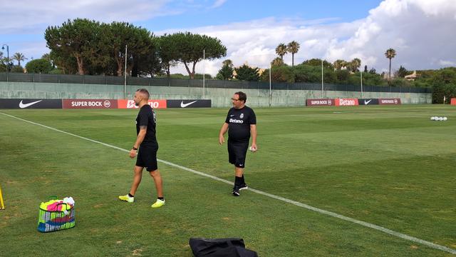 Treino do Sporting no Algarve com cinco caras novas