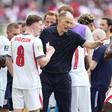 Thomas Tuchel e os jogadores de Inglaterra