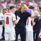 Thomas Tuchel e os jogadores de Inglaterra