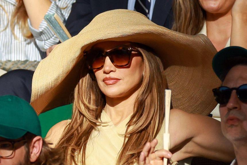 Jennifer Lopez em Wimbledon (IMAGO)