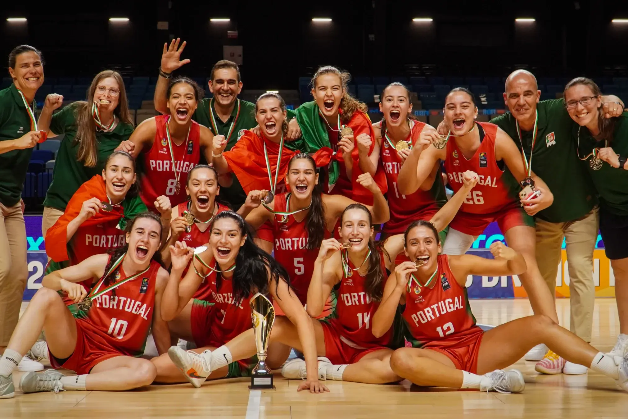 Seleção vai passar a competir contra as melhores formações europeias do escalão     Fotografia FIBA