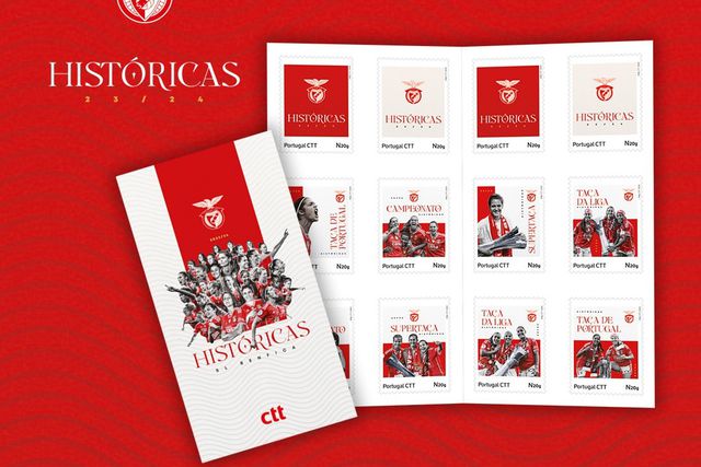 CTT lançam coleção de selos a homenagear conquistas da equipa feminina do Benfica