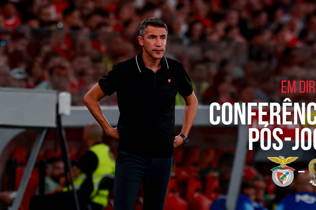 EM DIRETO: acompanhe a conferência de imprensa de Bruno Lage