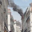 Incêndio junto aos Armazéns do Chiado em Lisboa