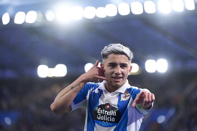 Yeremay Hernández, extremo de 23 anos cumpre a 9.ª temporada ao serviço do Corunha - Foto: IMAGO