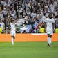 Rodrygo festeja golo pelo Real Madrid diante do Manchester City