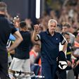 José Mourinho durante a segunda mão com o Feyenoord